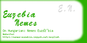 euzebia nemes business card